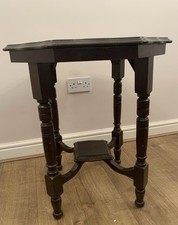 Dark wood hexagonal for sale  WALTHAM ABBEY