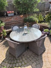 Rattan garden table for sale  HINCKLEY
