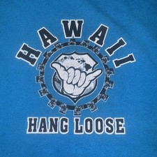 Camiseta masculina Havaí pendurada solta XL Gildan surf gráfico ilha Aloha camiseta comprar usado  Enviando para Brazil