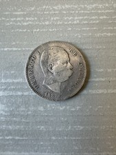 Moeda de prata de 1 lira da Itália 1887 comprar usado  Enviando para Brazil
