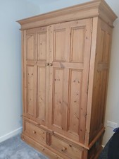 Double pine wardrobe for sale  MANCHESTER