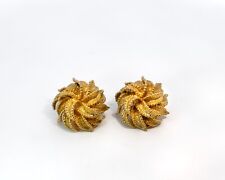 Goldohrringe blumen vintage gebraucht kaufen  München
