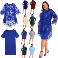 Vestido feminino plus size com cadarço cobertura mãe da noiva vestido de noiva convidado, usado comprar usado  Enviando para Brazil