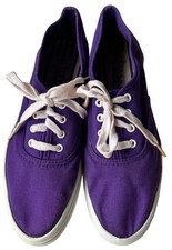 Tênis feminino Trend Basics roxo de lona com cadarço tamanho 8, usado comprar usado  Enviando para Brazil