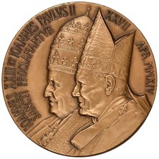 Medaglia canonizzazione giovan usato  Italia