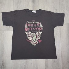 Camiseta Daydreamer Willie Nelson Feminina Grande Preta Vintage Eagle Abbot Texas, usado comprar usado Camiseta Daydreamer Willie Nelson Feminina Grande Preta Vintage Eagle Abbot Texas, usado comprar usado  Enviando para Brazil