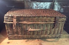 Ancienne valise osier d'occasion  Thumeries