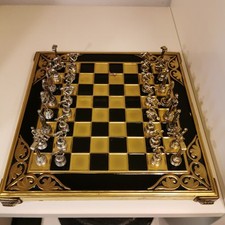 Schachspiel bronze griechische gebraucht kaufen  Ainring