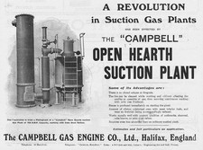 Campbell gas engine for sale  GLASGOW