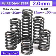 Mola de compressão 2,0 mm diâmetro do fio 15-100 mm comprimento pressão pequena OD 12-30mm comprar usado  Enviando para Brazil