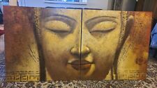Buddha diptych oil for sale  North Hollywood