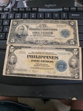 BILLETE FILIPINO 5 PESOS AÑO 1921-Dos delanteros y traseros por precio segunda mano  Embacar hacia Mexico