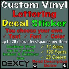 Custom vinyl lettering for sale  Century