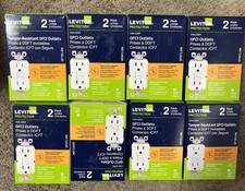 Leviton 15Amp Auto-Teste Smartlock Pro Duplex Tamper Resi GFCI Tomada Branca (8BOX) comprar usado  Enviando para Brazil