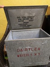 Garrafa de leite Dairylea varanda caixa, Waverly NY, usado comprar usado  Enviando para Brazil