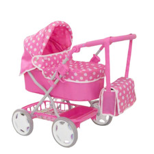 Puppenwagen rosa faltbar gebraucht kaufen  Versand nach Germany