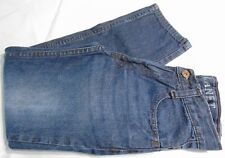 Usado, Jeans Free Planet feminino lavagem escura desgastada perna reta cintura ajustável tamanho 8 comprar usado  Enviando para Brazil
