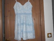 Robe dentelle bleue d'occasion  Saint-Germain-lès-Corbeil