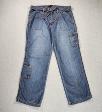 Calça cargo Venenzia feminina tamanho 18 azul 40x31 bolso com cinto de amarração Hong Kong comprar usado  Enviando para Brazil