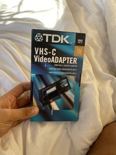 Adaptador de vídeo TDK VHS-C vídeo cassete VHS-C para VHS VCR EUC, usado comprar usado Adaptador de vídeo TDK VHS-C vídeo cassete VHS-C para VHS VCR EUC, usado comprar usado  Enviando para Brazil
