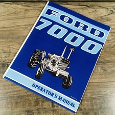 Ford 7000 Trator Proprietário Operador Manual Livro Instruções de Manutenção Ajuste comprar usado  Enviando para Brazil