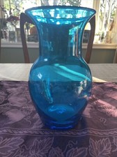 Blue glass vase for sale  Sierra Madre