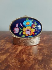 Vintage enamel trinket for sale  CLEVEDON