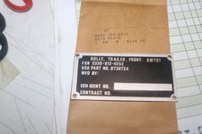 Placa de dados em branco reboque Dolly NOS USGI XM-721 8736724 9905-00-108-6219 comprar usado  Enviando para Brazil