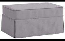 Cotton ottoman slipcover for sale  Johnson City