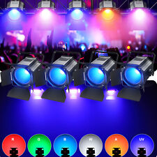 4×RGBWA UV 6w1 COB Par Light COB 200W LED DJ Światło sceniczne Liniowe Halloween Show na sprzedaż  Wysyłka do Poland