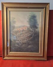 Quadro antico. paesaggio usato  Napoli