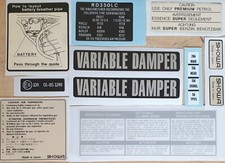 Information decal kit for sale  NOTTINGHAM