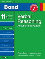 Bond verbal reasoning for sale  ROSSENDALE