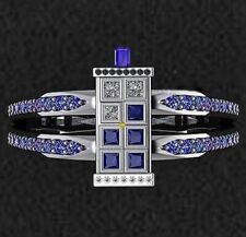 Anel de noivado argentino inspirado em Doctor Who Tardis 1,45 quilates CZ, usado comprar usado Anel de noivado argentino inspirado em Doctor Who Tardis 1,45 quilates CZ, usado comprar usado  Enviando para Brazil