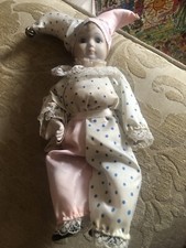 Porcelain jester doll for sale  CHELMSFORD