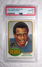 2001 Topps Archives #80 - 1976 RC Retro Walter Payton Chicago Bears Salón de la fama PSA 10 segunda mano  Embacar hacia Argentina