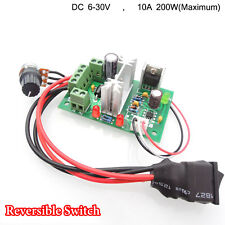 6V 12V 24V 10A PWM Controlador De Velocidade Motor Dc Reversível Cw Ccw Regulador Comutador comprar usado  Enviando para Brazil