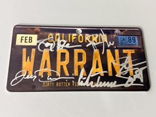 Signed warrant license for sale  Argyle