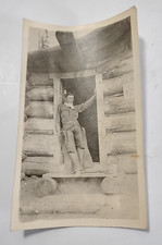 Foto antiga de casa de beliche Howard Ranch mão CO cabine de madeira de cowboy 4,25x2,5 comprar usado  Enviando para Brazil