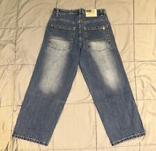 Pantalones de mezclilla vintage South Pole para hombre 34x29 lavado a la piedra desteñido calce suelto patinador ¡Y2K! segunda mano  Embacar hacia Argentina