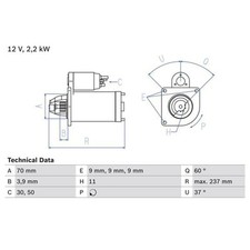 Bosch starter alfa gebraucht kaufen  Idar-Oberstein
