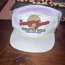 Boné/chapéu de beisebol GEORGE JONES Country dourado para comida de cachorro e gato RARO nunca usado, CE, usado comprar usado  Enviando para Brazil