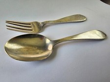 Conjunto de colher e garfo infantil vintage de prata esterlina Gorham comprar usado  Enviando para Brazil