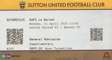 Sutton united home d'occasion  Expédié en Belgium