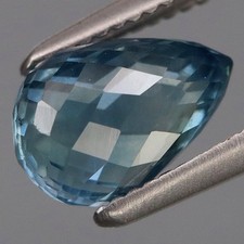 1,70 ct. Preciosa Gema Azul Safira Aquecida Normal Madagascar Briolette Piscando!, usado comprar usado  Enviando para Brazil