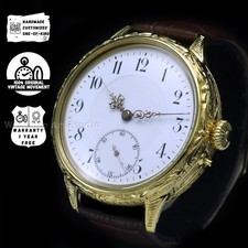 Usado, Relógio de pulso masculino vintage clássico dourado relógio de pulso masculino móvel 1910 Swiss Movt comprar usado  Enviando para Brazil
