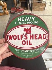 Round porcelain wolfs for sale  Ishpeming