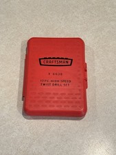 Usado, Vintage Crown Logo CRAFTSMAN 10 9-6638 Conjunto de Brocas de Alta Velocidade Apenas Estojo comprar usado  Enviando para Brazil