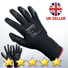 24 pares de luvas de trabalho de náilon vermelho premium revestido de nitrilo aderência para jardinagem construtores comprar usado  Enviando para Brazil