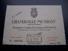 Etiquette vin chambolle d'occasion  Quimperlé